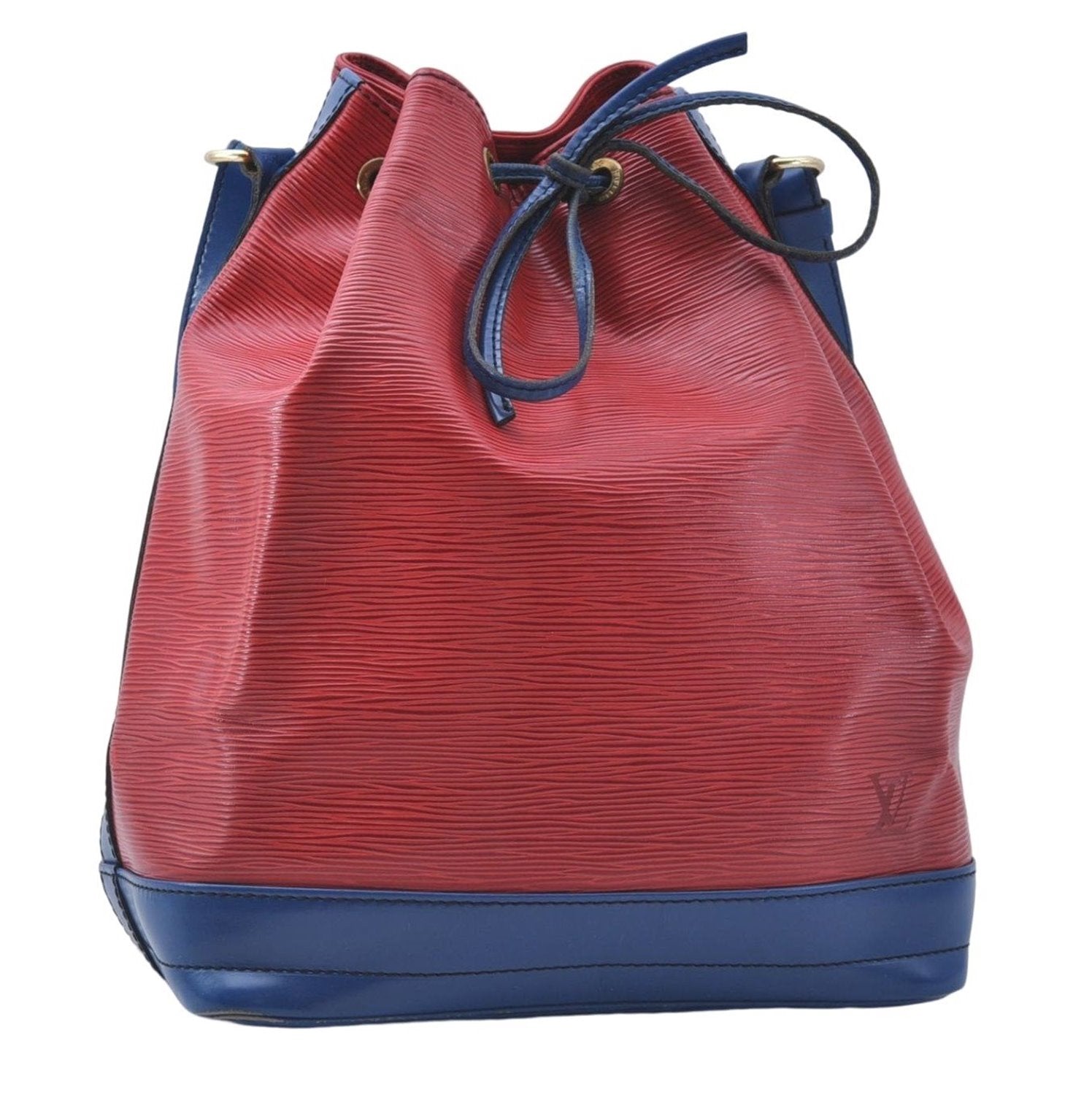 Authentic Louis Vuitton Epi Noe Bi-color Red x Blue Shoulder Bag M44084 LV 5483D