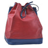Authentic Louis Vuitton Epi Noe Bi-color Red x Blue Shoulder Bag M44084 LV 5483D
