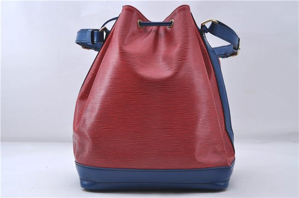 Authentic Louis Vuitton Epi Noe Bi-color Red x Blue Shoulder Bag M44084 LV 5483D