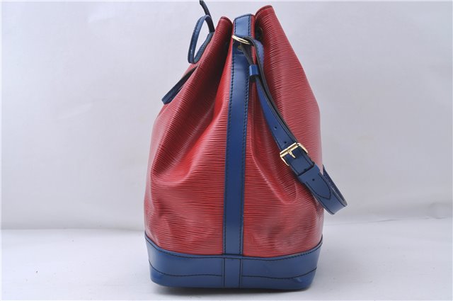 Authentic Louis Vuitton Epi Noe Bi-color Red x Blue Shoulder Bag M44084 LV 5483D