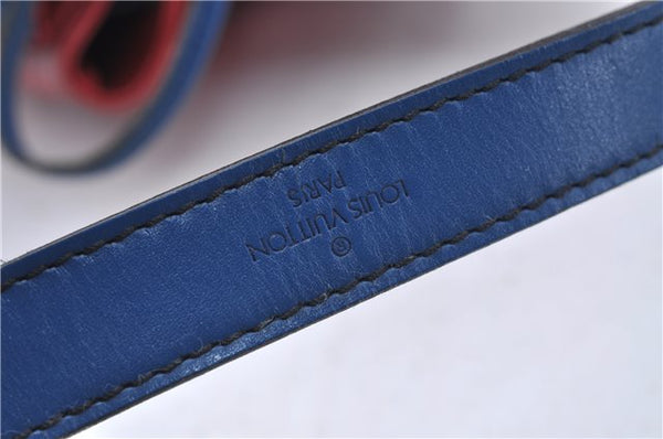 Authentic Louis Vuitton Epi Noe Bi-color Red x Blue Shoulder Bag M44084 LV 5483D