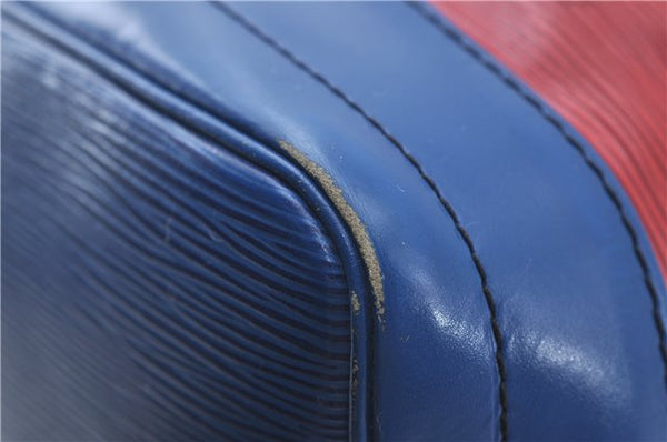 Authentic Louis Vuitton Epi Noe Bi-color Red x Blue Shoulder Bag M44084 LV 5483D