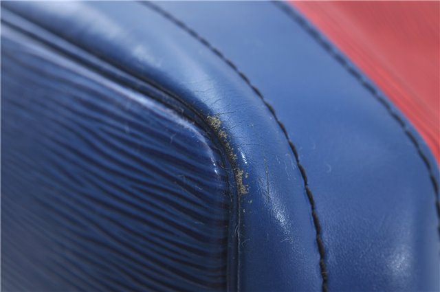 Authentic Louis Vuitton Epi Noe Bi-color Red x Blue Shoulder Bag M44084 LV 5483D