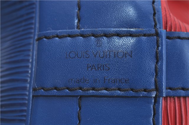 Authentic Louis Vuitton Epi Noe Bi-color Red x Blue Shoulder Bag M44084 LV 5483D