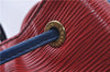 Authentic Louis Vuitton Epi Noe Bi-color Red x Blue Shoulder Bag M44084 LV 5483D