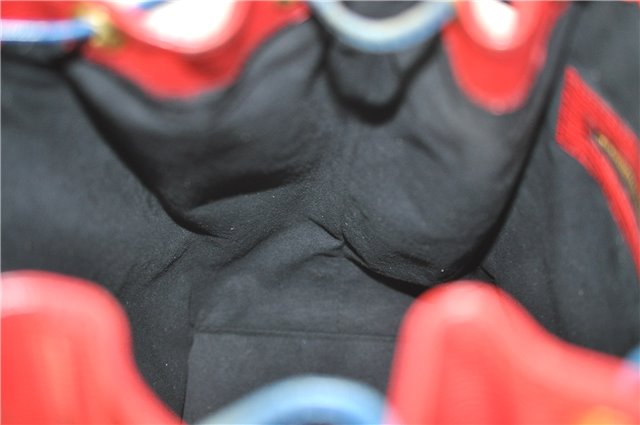 Authentic Louis Vuitton Epi Noe Bi-color Red x Blue Shoulder Bag M44084 LV 5483D