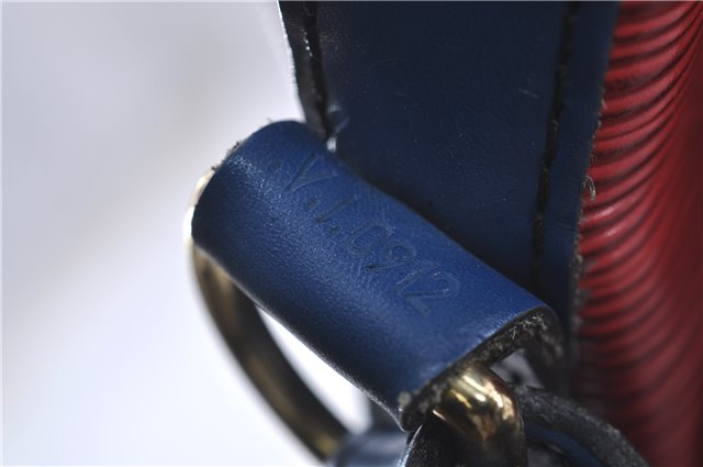 Authentic Louis Vuitton Epi Noe Bi-color Red x Blue Shoulder Bag M44084 LV 5483D