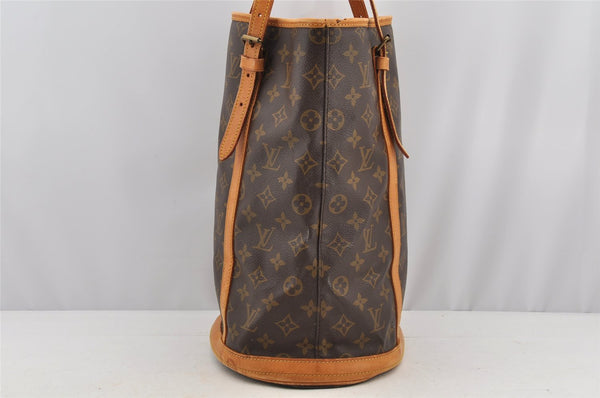Authentic Louis Vuitton Monogram Bucket GM Shoulder Bag Old Model Junk 5483I