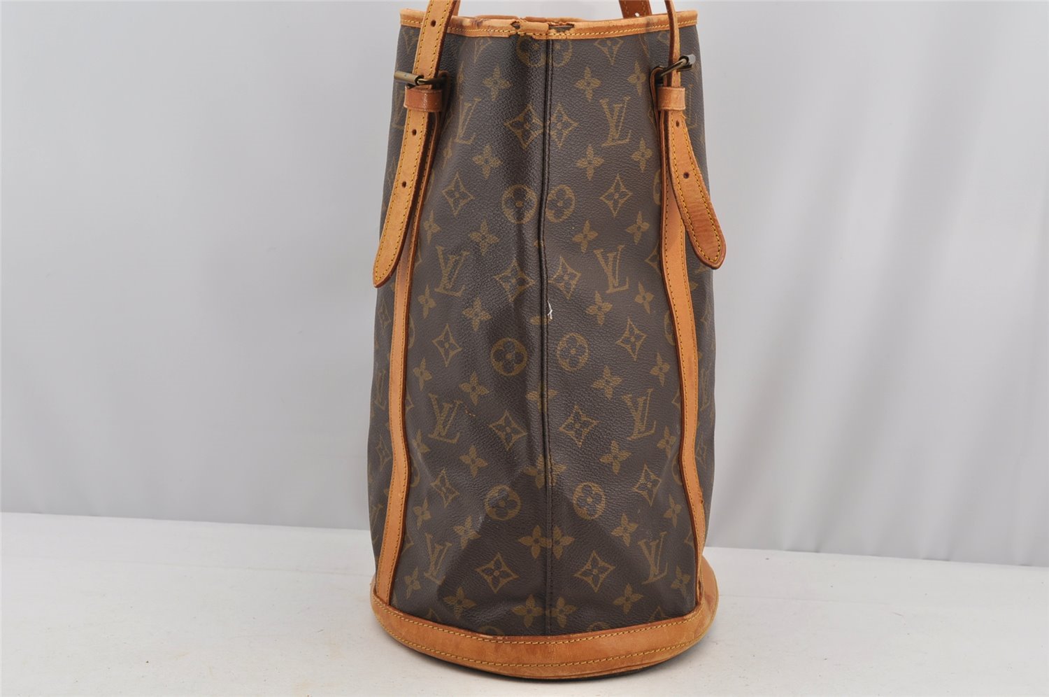 Authentic Louis Vuitton Monogram Bucket GM Shoulder Bag Old Model Junk 5483I