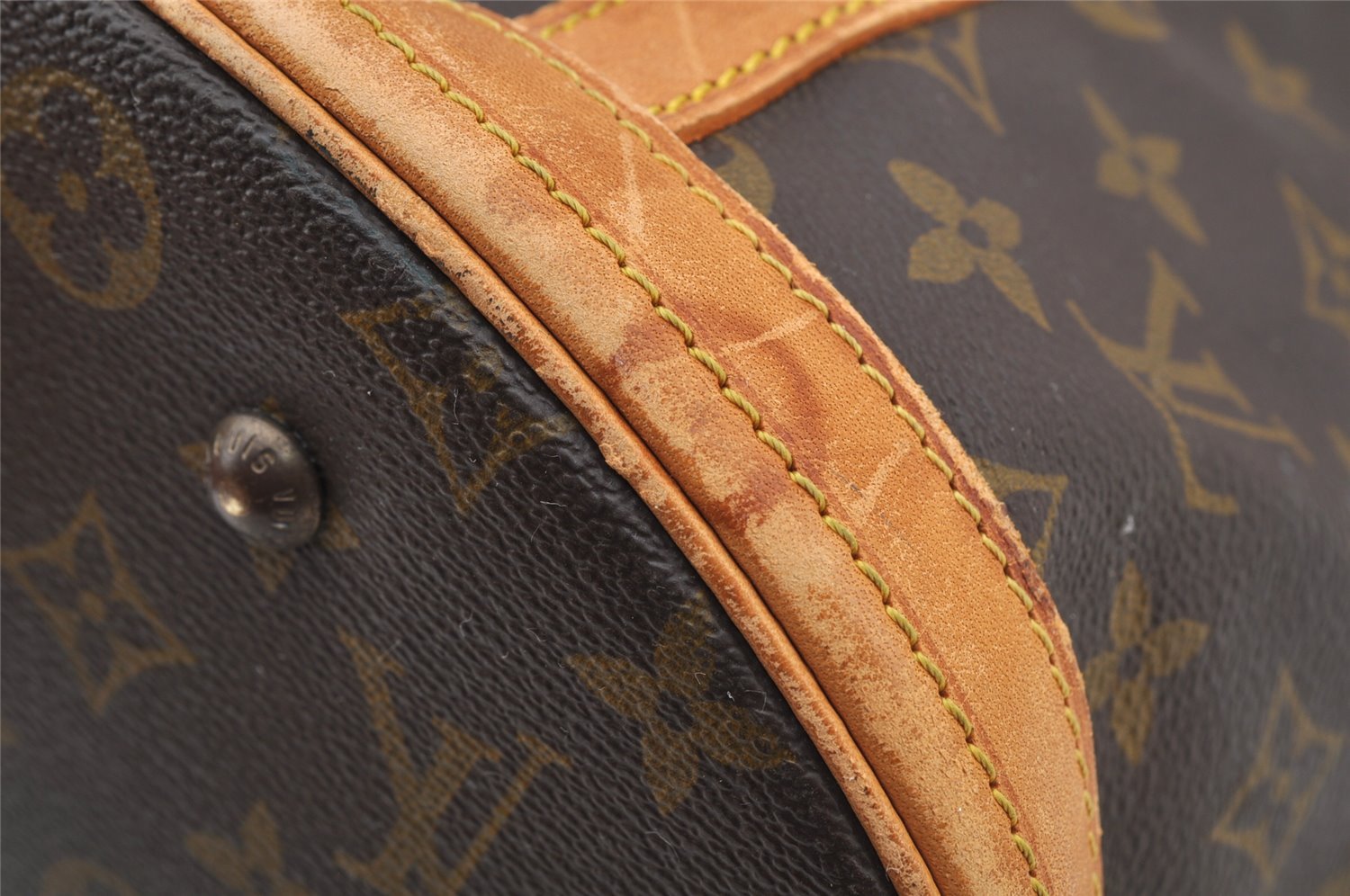 Authentic Louis Vuitton Monogram Bucket GM Shoulder Bag Old Model Junk 5483I