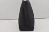 Authentic GUCCI Vintage Shoulder Tote Bag GG Canvas Leather 113017 Black 5486I