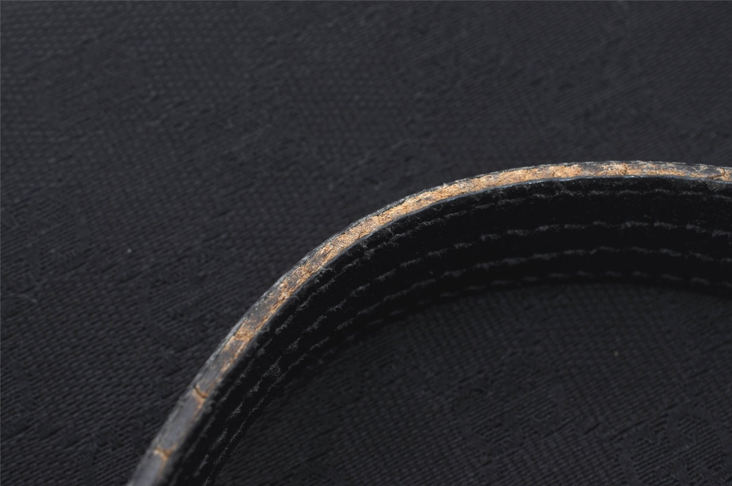 Authentic GUCCI Vintage Shoulder Tote Bag GG Canvas Leather 113017 Black 5486I