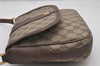 Authentic GUCCI Shoulder Cross Body Bag Purse GG PVC Leather Brown Junk 5487I