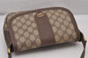 Authentic GUCCI Shoulder Cross Body Bag Purse GG PVC Leather Brown Junk 5487I