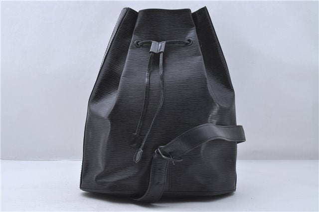 Authentic Louis Vuitton Epi Sac A Dos Shoulder Bag Black M80153 LV 5492D