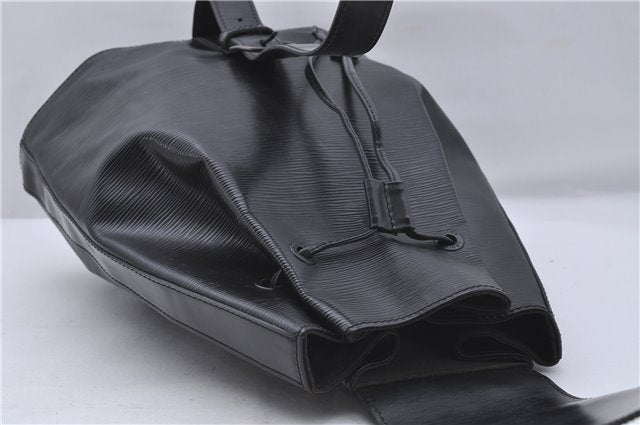 Authentic Louis Vuitton Epi Sac A Dos Shoulder Bag Black M80153 LV 5492D