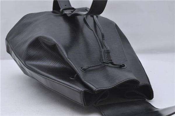 Authentic Louis Vuitton Epi Sac A Dos Shoulder Bag Black M80153 LV 5492D
