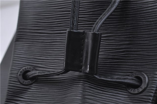 Authentic Louis Vuitton Epi Sac A Dos Shoulder Bag Black M80153 LV 5492D