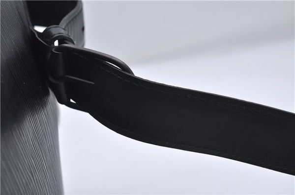 Authentic Louis Vuitton Epi Sac A Dos Shoulder Bag Black M80153 LV 5492D