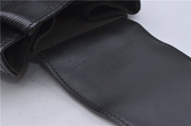 Authentic Louis Vuitton Epi Sac A Dos Shoulder Bag Black M80153 LV 5492D