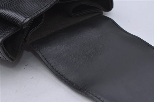 Authentic Louis Vuitton Epi Sac A Dos Shoulder Bag Black M80153 LV 5492D