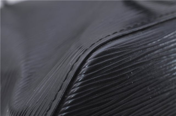 Authentic Louis Vuitton Epi Sac A Dos Shoulder Bag Black M80153 LV 5492D