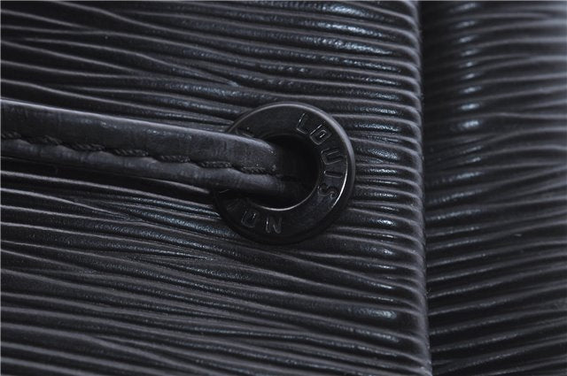 Authentic Louis Vuitton Epi Sac A Dos Shoulder Bag Black M80153 LV 5492D