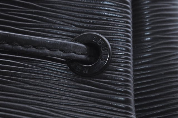 Authentic Louis Vuitton Epi Sac A Dos Shoulder Bag Black M80153 LV 5492D