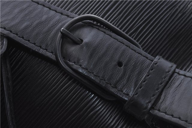 Authentic Louis Vuitton Epi Sac A Dos Shoulder Bag Black M80153 LV 5492D