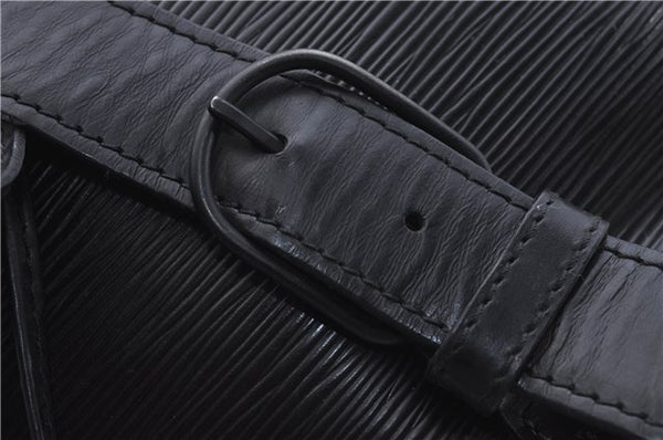 Authentic Louis Vuitton Epi Sac A Dos Shoulder Bag Black M80153 LV 5492D