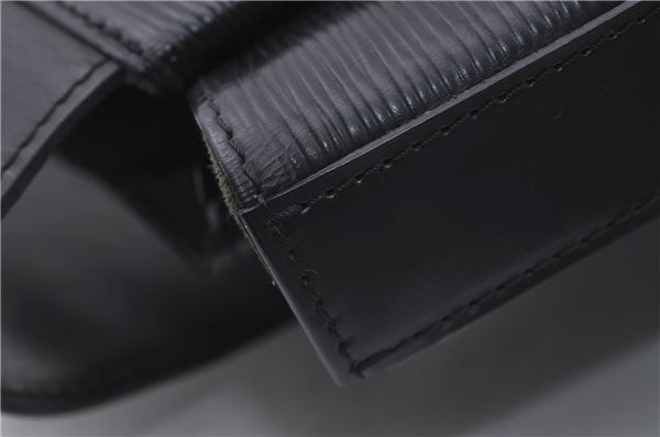 Authentic Louis Vuitton Epi Sac A Dos Shoulder Bag Black M80153 LV 5492D