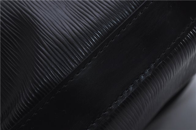 Authentic Louis Vuitton Epi Sac A Dos Shoulder Bag Black M80153 LV 5492D