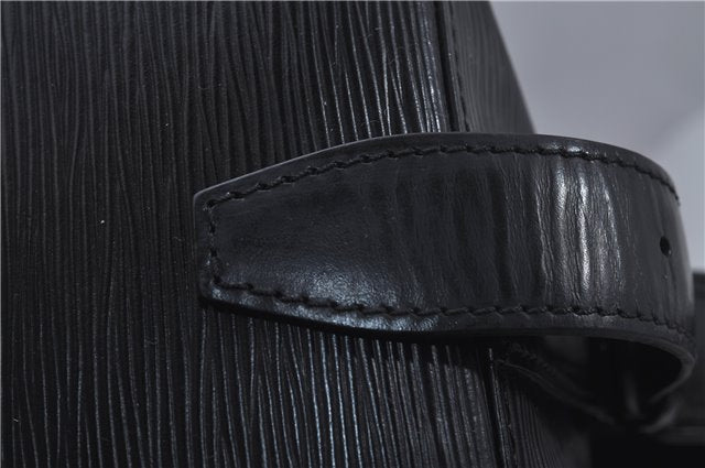 Authentic Louis Vuitton Epi Sac A Dos Shoulder Bag Black M80153 LV 5492D