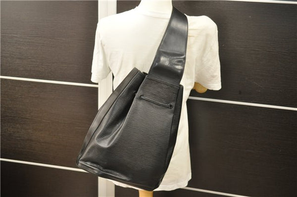 Authentic Louis Vuitton Epi Sac A Dos Shoulder Bag Black M80153 LV 5492D