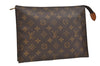 Auth Louis Vuitton Monogram Poche Toilette 26 Cosmetics Pouch M47542 LV 5492E