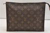 Auth Louis Vuitton Monogram Poche Toilette 26 Cosmetics Pouch M47542 LV 5492E