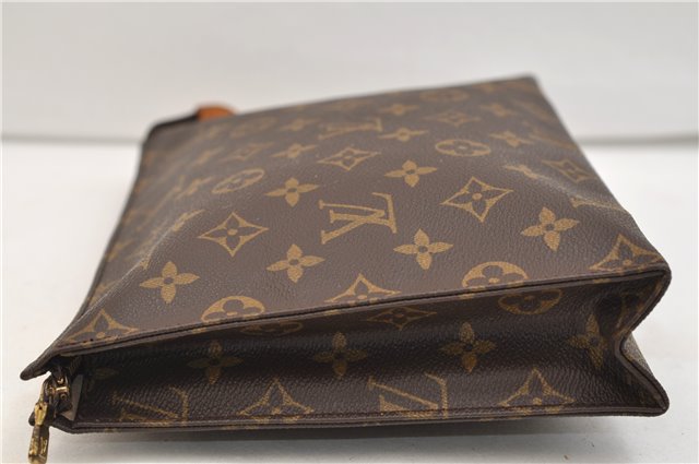 Auth Louis Vuitton Monogram Poche Toilette 26 Cosmetics Pouch M47542 LV 5492E