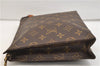 Auth Louis Vuitton Monogram Poche Toilette 26 Cosmetics Pouch M47542 LV 5492E