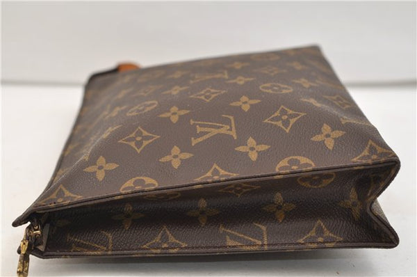 Auth Louis Vuitton Monogram Poche Toilette 26 Cosmetics Pouch M47542 LV 5492E