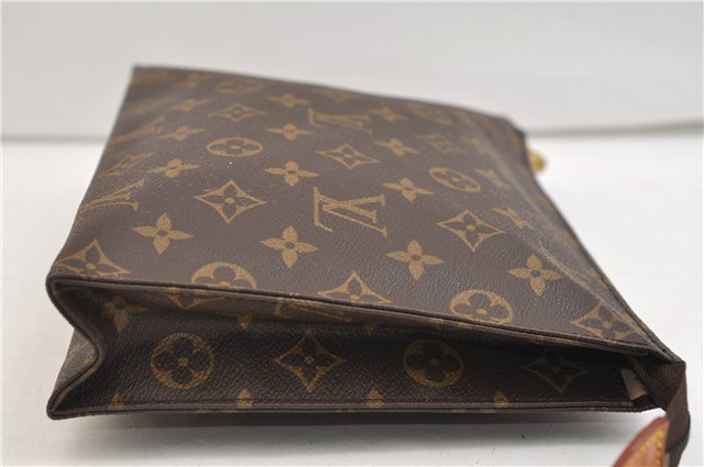 Auth Louis Vuitton Monogram Poche Toilette 26 Cosmetics Pouch M47542 LV 5492E
