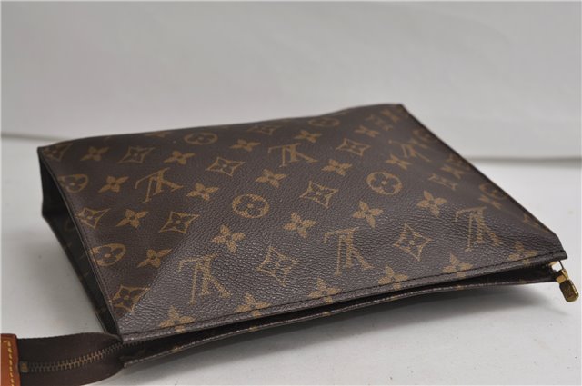 Auth Louis Vuitton Monogram Poche Toilette 26 Cosmetics Pouch M47542 LV 5492E