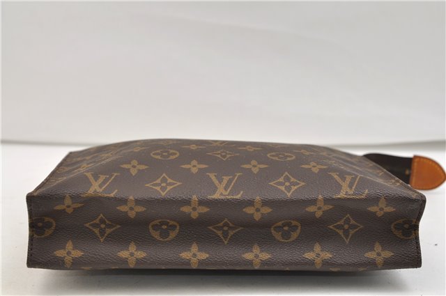 Auth Louis Vuitton Monogram Poche Toilette 26 Cosmetics Pouch M47542 LV 5492E