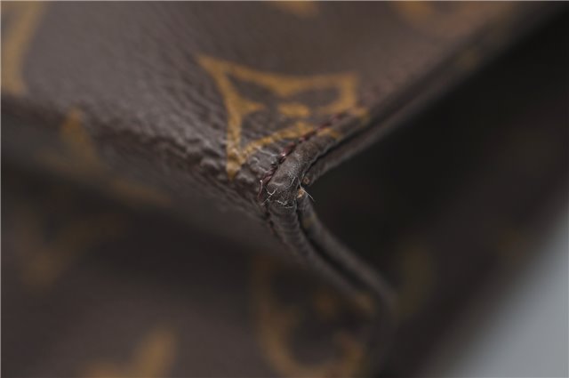 Auth Louis Vuitton Monogram Poche Toilette 26 Cosmetics Pouch M47542 LV 5492E