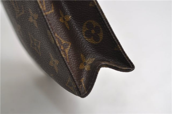 Auth Louis Vuitton Monogram Poche Toilette 26 Cosmetics Pouch M47542 LV 5492E