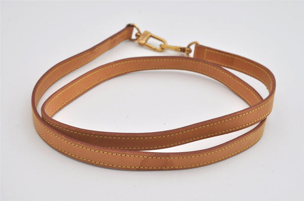 Authentic Louis Vuitton Leather Shoulder Strap Beige 47.2" LV 5492I