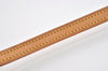 Authentic Louis Vuitton Leather Shoulder Strap Beige 47.2" LV 5494I