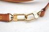 Authentic Louis Vuitton Leather Shoulder Strap Beige 46.9" LV 5496I