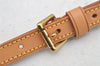 Authentic Louis Vuitton Leather Shoulder Strap Beige 40.2-46.9" LV 5497I