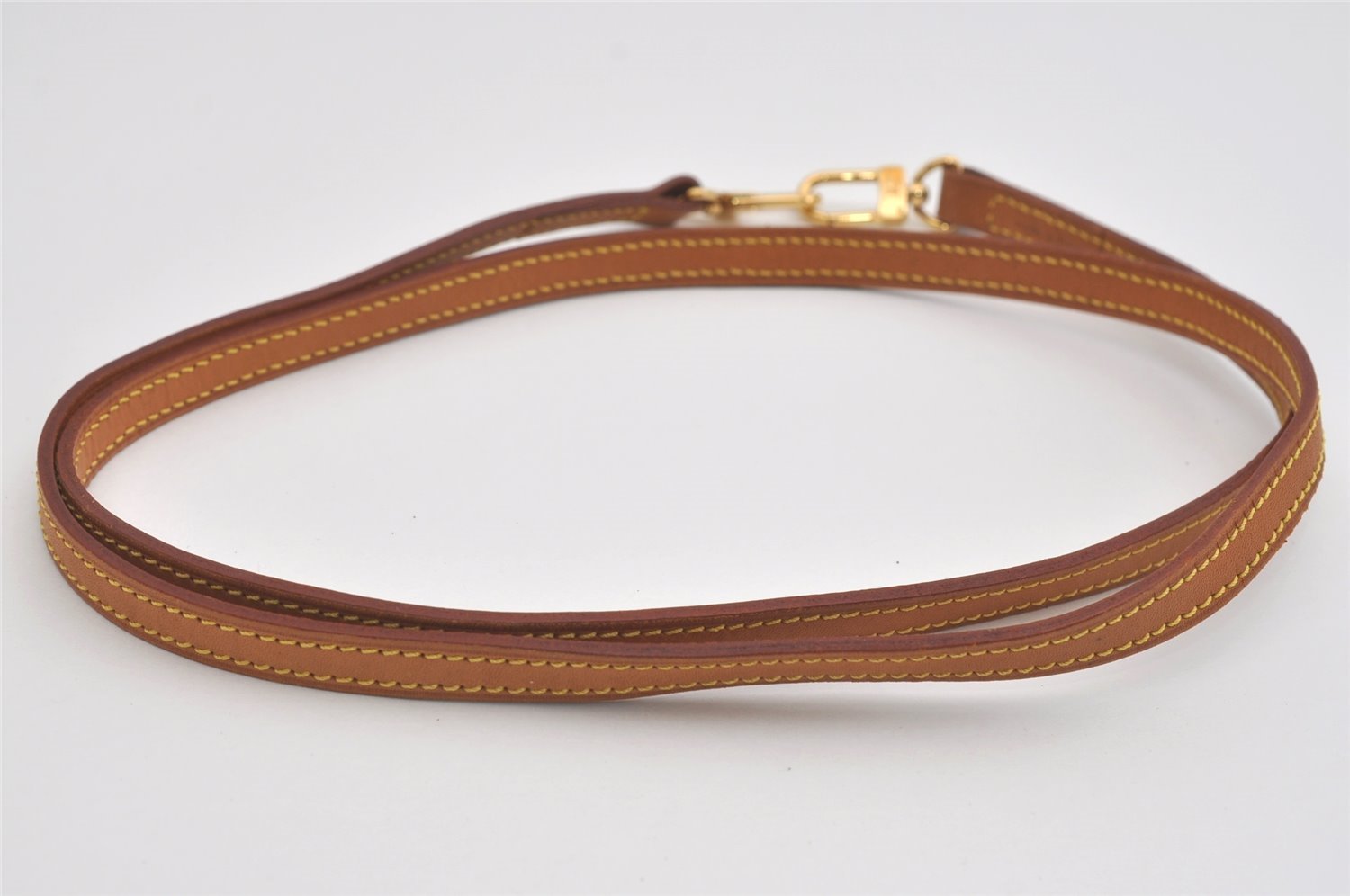 Authentic Louis Vuitton Leather Shoulder Strap Beige 47.2