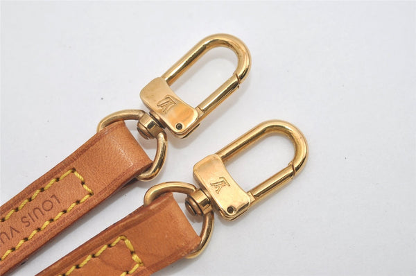 Authentic Louis Vuitton Leather Shoulder Strap Beige 46.9" LV 5500I